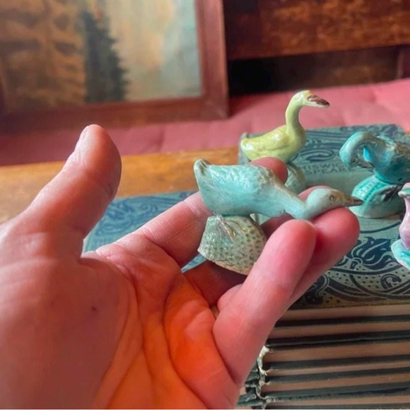 5 vintage German small duck figurines- free shipping - Picture 6 of 10